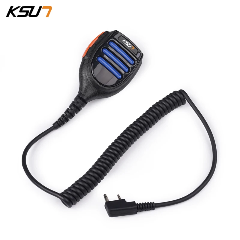 Walkie-talkie con micrófono de mano, Radio, altavoz, PTT, para Walkie Talkie KSUN Baofeng TYT Ham Radio