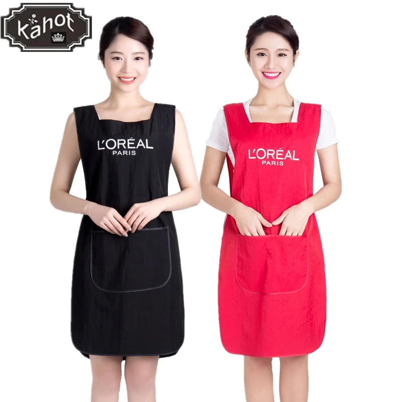 

Salon Professional Hairdressing Apron Hairdresser Woman Assistant Technician Two-Sided Waterproof Overalls Barber Haircut Apron