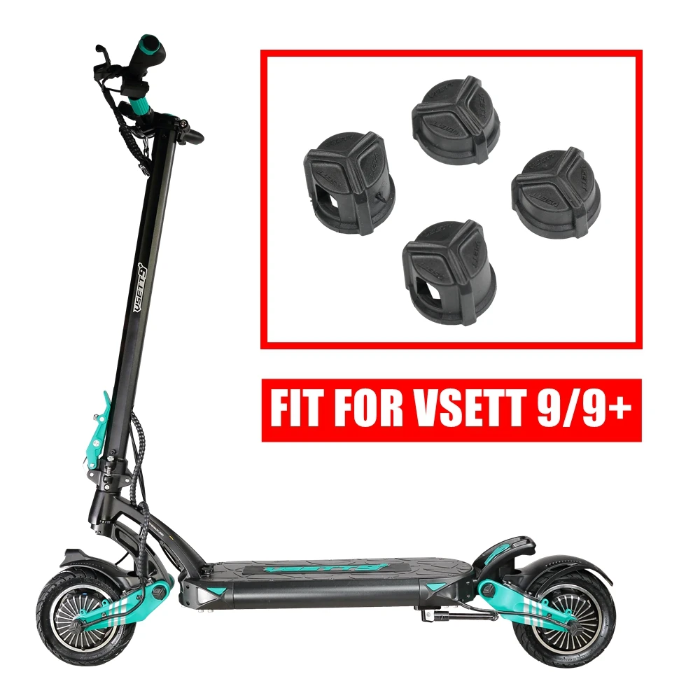 VSETT-Tapa de tuerca de tornillo Original para patinete eléctrico, Protector de tuerca antipolvo, cubierta de goma anticorrosiva, para VSETT 9 9 +