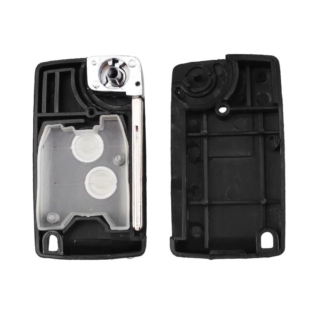 KEYYOU 2 przyciski do Peugeot 206 306 307 107 207 407 Partner dla Citroen C1 C2 C3 C4 Picasso Xsara zaktualizowane składany klucz samochodowy