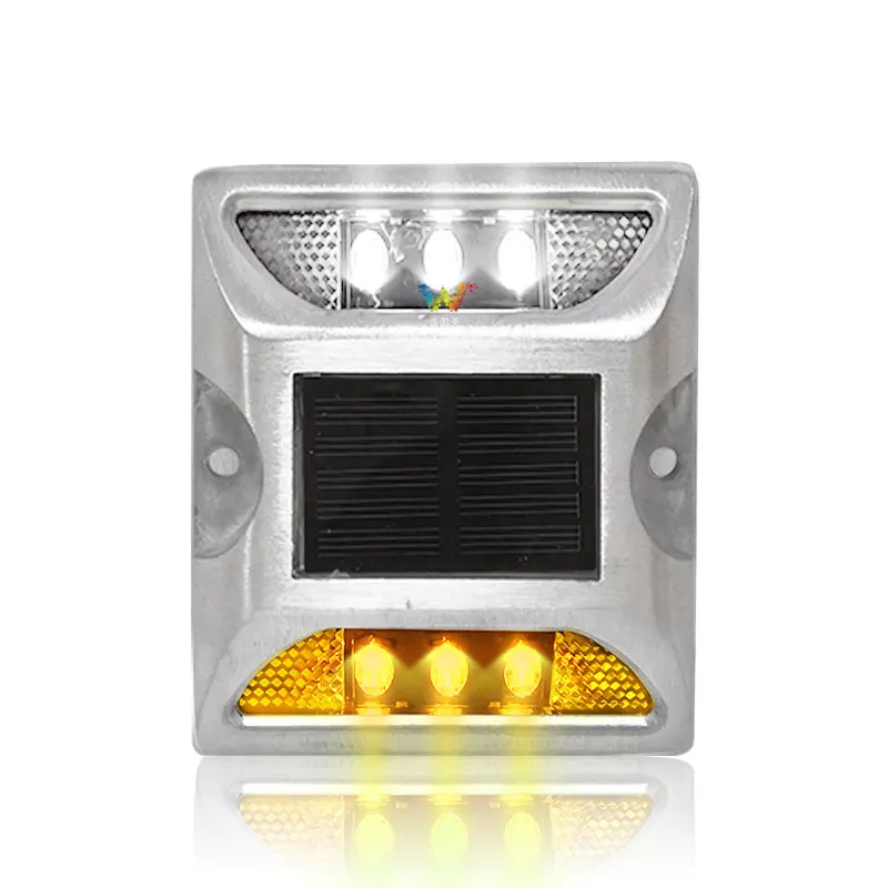 Faiseur de goujons de route solaire en aluminium, couleurs touristes, pont Atoway, lumière LED S6