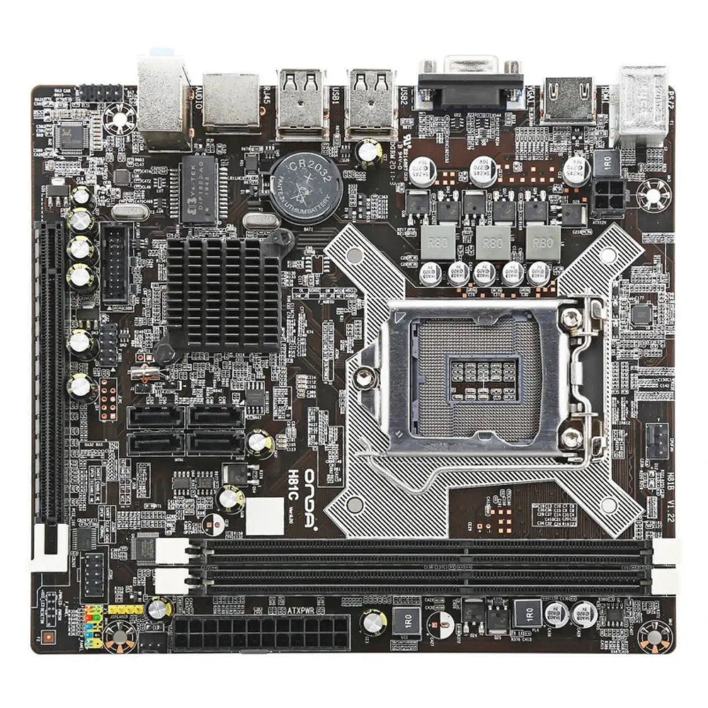 H81M-E/M51AD/DP MB Intel H81 PC Motherboard LGA 1150 MATX 1150 Motherboard+G3260CPU+2pcs ddr3 8GB 1600mhz ram Mainboard H81