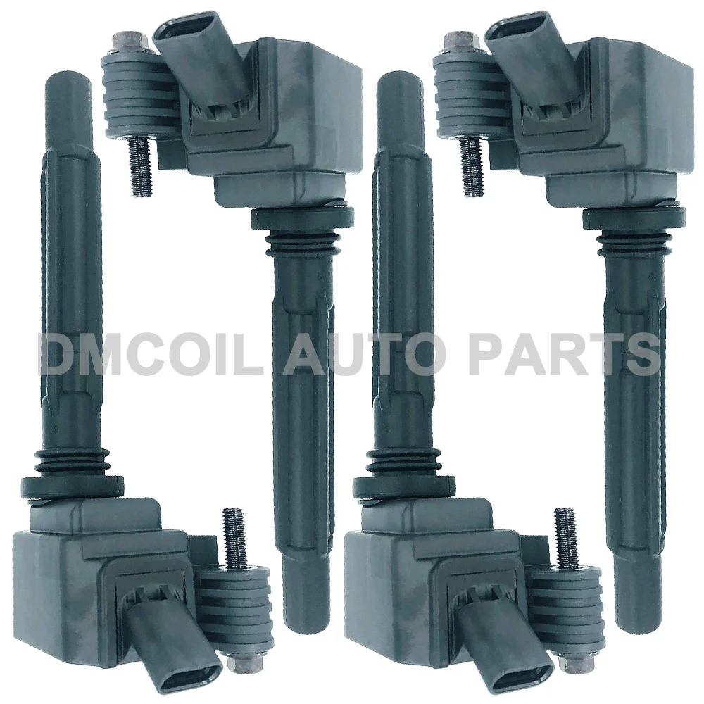 4 Pcs Ignition Coil For Jeep Wrangler Cherokee Alfa Romeo GiuliaI Stelvio Fiat Chrysler 2.0L 2016- 68211953AA 50050430 UF839