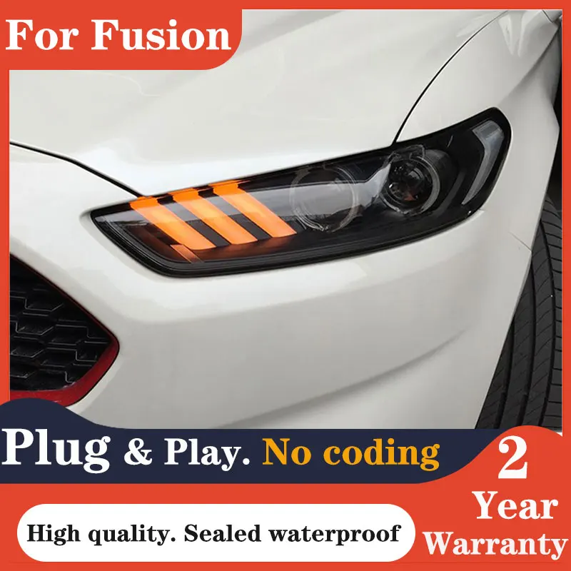 

Car stying For Ford Mondeo Fusion 2013-2016 Mondeo headlights For Mondeo headlights head lamp led DRL front Bi-Xenon Mondeo