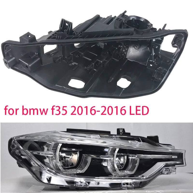 for bmw f30 2016-2018 F35 shell 3 series Headlight black casing lens cover lampshade Headlight black base Black plastic house