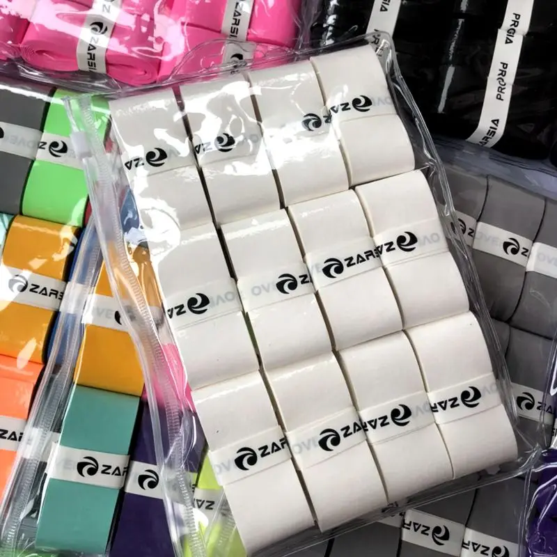 12pcs/pack ZARSIA quality PU tennis overgrip tacky Feel badminton racket overgrip smooth tennis racket grips