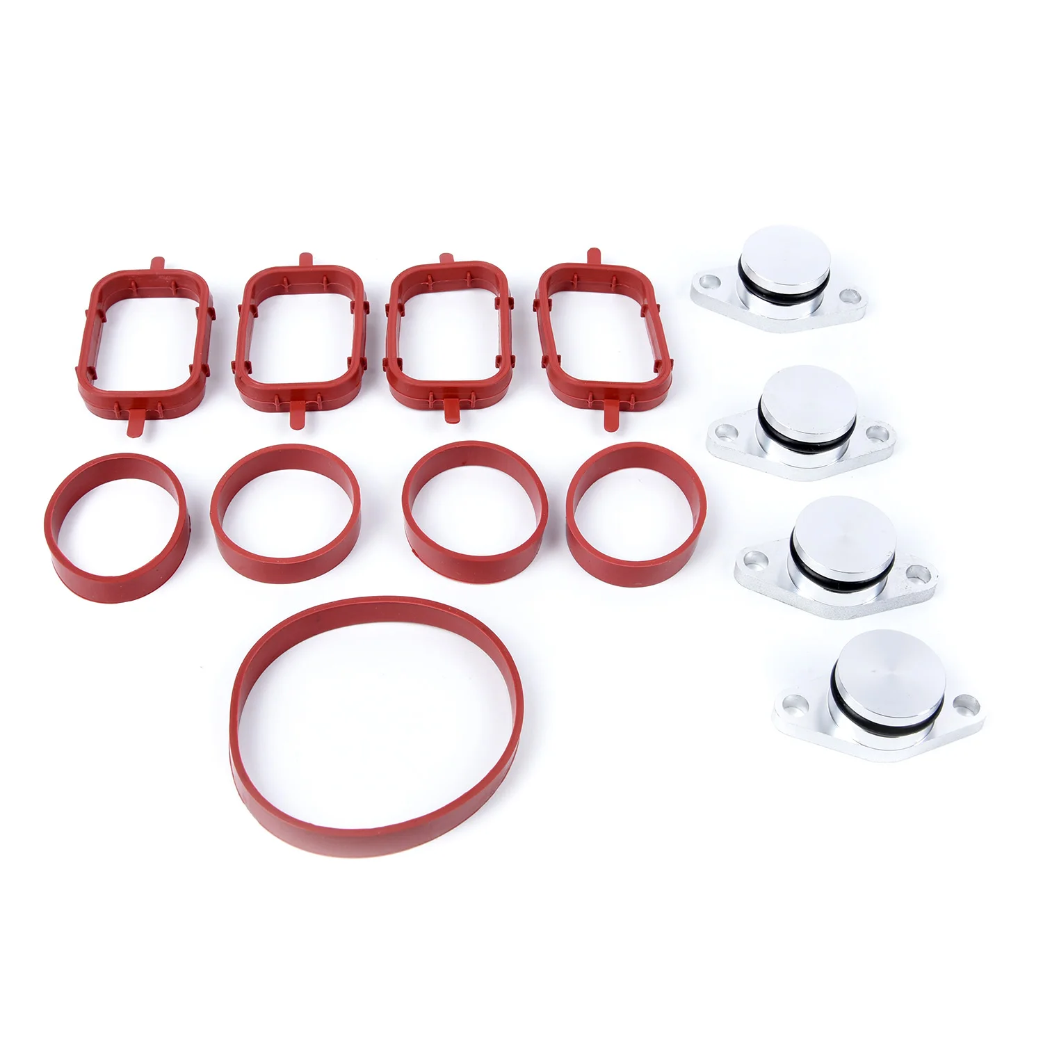 4Pcs Car Intake Manifold Gasket Diesel Spiral Valve Panels Shutters Seals for BMW M47 E71 E46 E83 320d M47N / M47TU / M47TUD20
