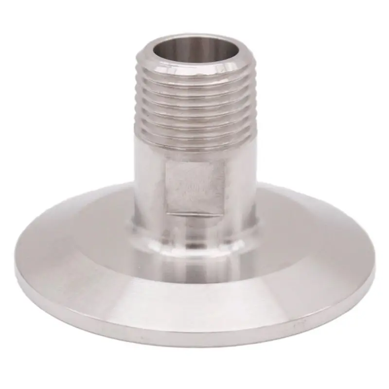 2 "ثلاثي المشبك x 1/2" MPT 64 مللي متر OD SS 304 الأجهزة الصحية البيرة ، البيرة البرسيم المناسب