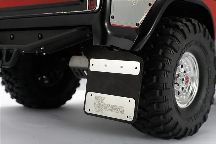 Metal Rubber Front And Rear Fenders Mud Flaps For Trax Trx4 Defender Bronco Blazer K5 1/10 Rc Crawler Car Upgrade Parts