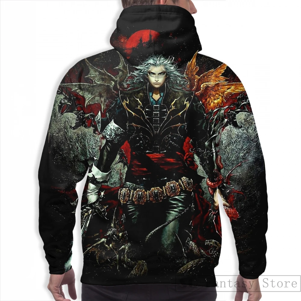 Mens Hoodies Sweatshirt for women funny Castlevania Lord Of Shadow print Casual hoodie Streatwear