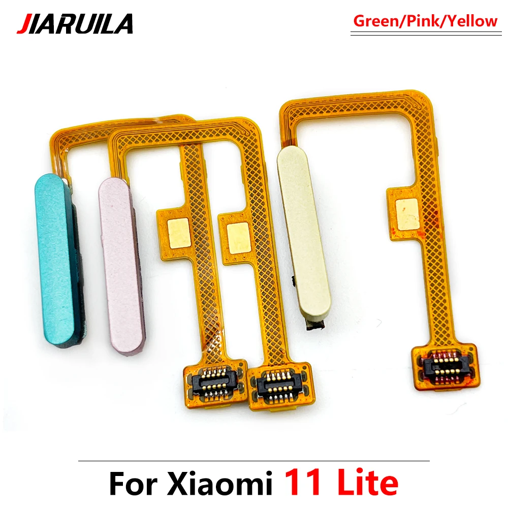 100% NEW Tested For Xiaomi Mi 11 Lite Home Button Fingerprint Menu Return Key Sensor Fingerprint Scanner Flex Cable