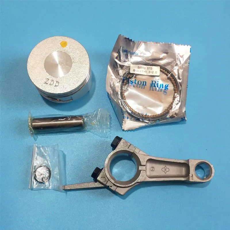 Biela para Honda Gx100 Pistão Anel de Pistão 98cc 3hp Bomba de Combustível Compressor de ar 13200-zod000