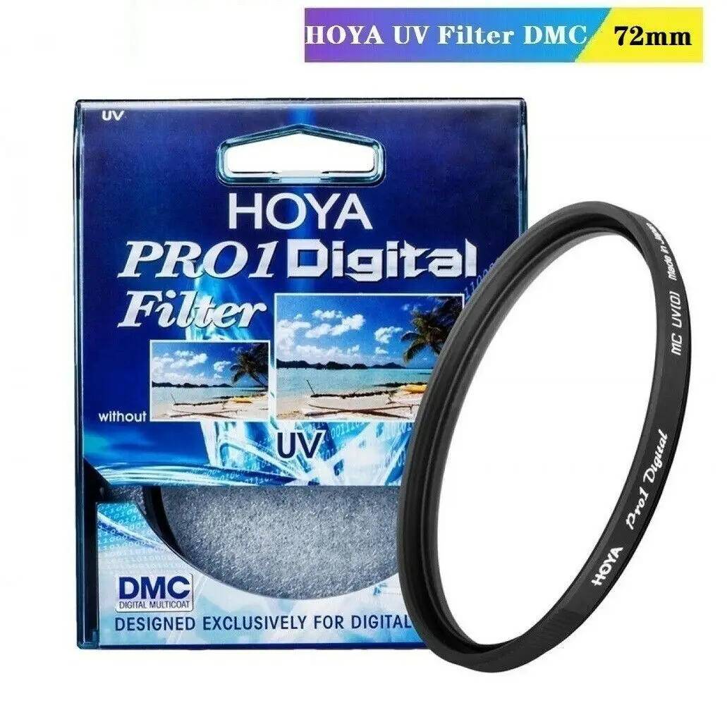 HOYA 72mm Pro 1 Digital UV Camera Lens Filter Pro1 D UV(O) DMC LPF HOYA Filter for Nikon Canon Sony Fuji