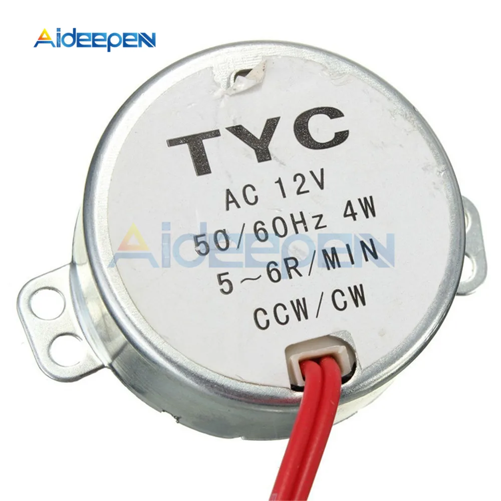 AC 12V AC 100-127V 220-240V 50/60Hz Synchronmotor 1,4RPM-60RPM Robustes Drehmoment 4W TYC-50 – Detail 5