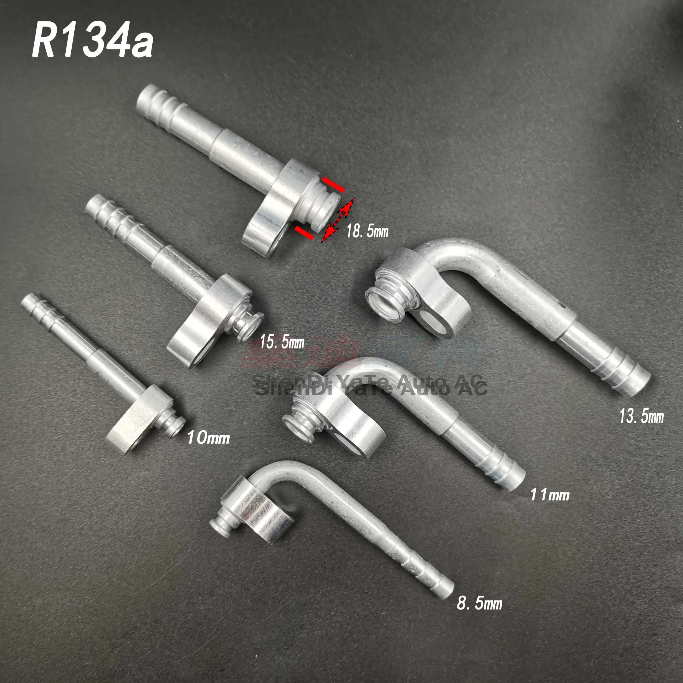 Auto A/C Hose Aluminum Kit Fixture Radiator Evaporator Dryer Tube R134a Active Pressure Plate Connector Joints Repair Parts