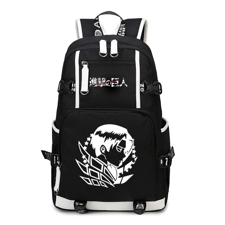 Japan Anime Shingeki no Kyojin Scouting Legion Schoolbag Attack on Titan Backpack Shoulders Bag for Students book bag package