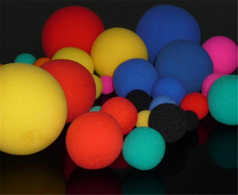 5 PCS 6cm Finger Sponge Ball ( Red Yellow Blue ) Magic Tricks Classical Magician Illusion Comedy Close-Up Stage Card Magic Acces