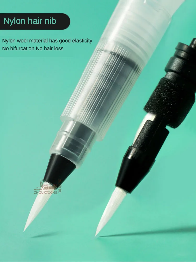 Tap Water Pen Set Water Injection Soft Head Water-Absorbing Pen Watercolor Pen Set Art Special Beginners Line Drawing Pen