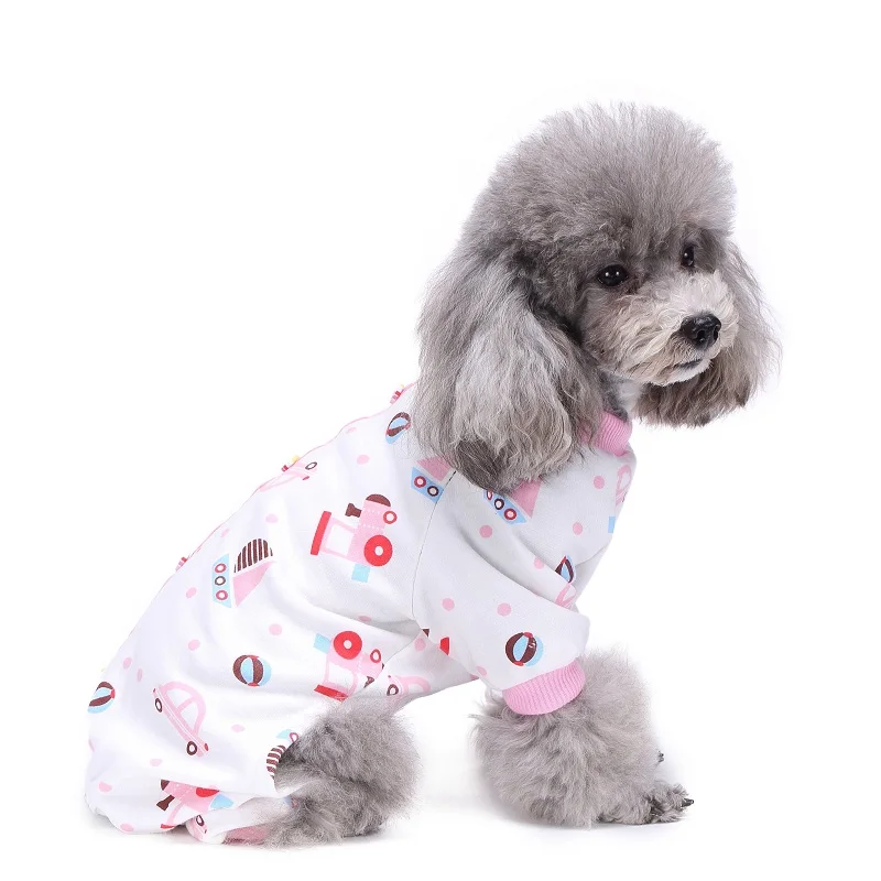 Cute Pet Dog Pajamas Cat Jumpsuit Dog Clothes Four legs Warm Pet Clothing Outfit For Small Dog Coat Pet Hoodies Cat Costume 35