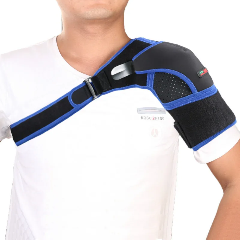 Neoprene Shoulder Support Brace Strap with Pressure Pad Back Shoulder Pain Relif Shoulder Compression Sleeve Guard Wrap Bandage