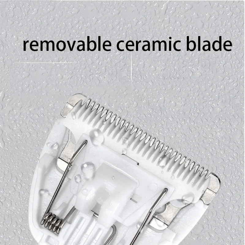 Kemei 811 Baby Hair Clipper Quiet Hair Trimmer for Kids and Children Waterproof Rechargeable Cordless Haircut Kit Ceramic Blade - Image 6