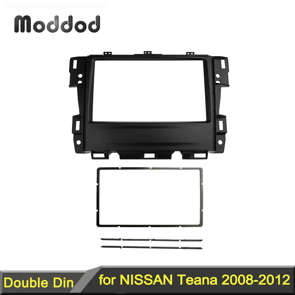 Double Din Fascia for NISSAN Teana 2008-2012 Radio DVD Stereo Panel Dash Install Trim Fascia Kit Face Surround Frame