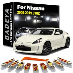 BADEYA 7Pcs Canbus LED Interior Lights Kit For 2009 2010 2011 2012 2013 2014 2015-2019 Nissan 370Z Map Trunk License Plate Lamp