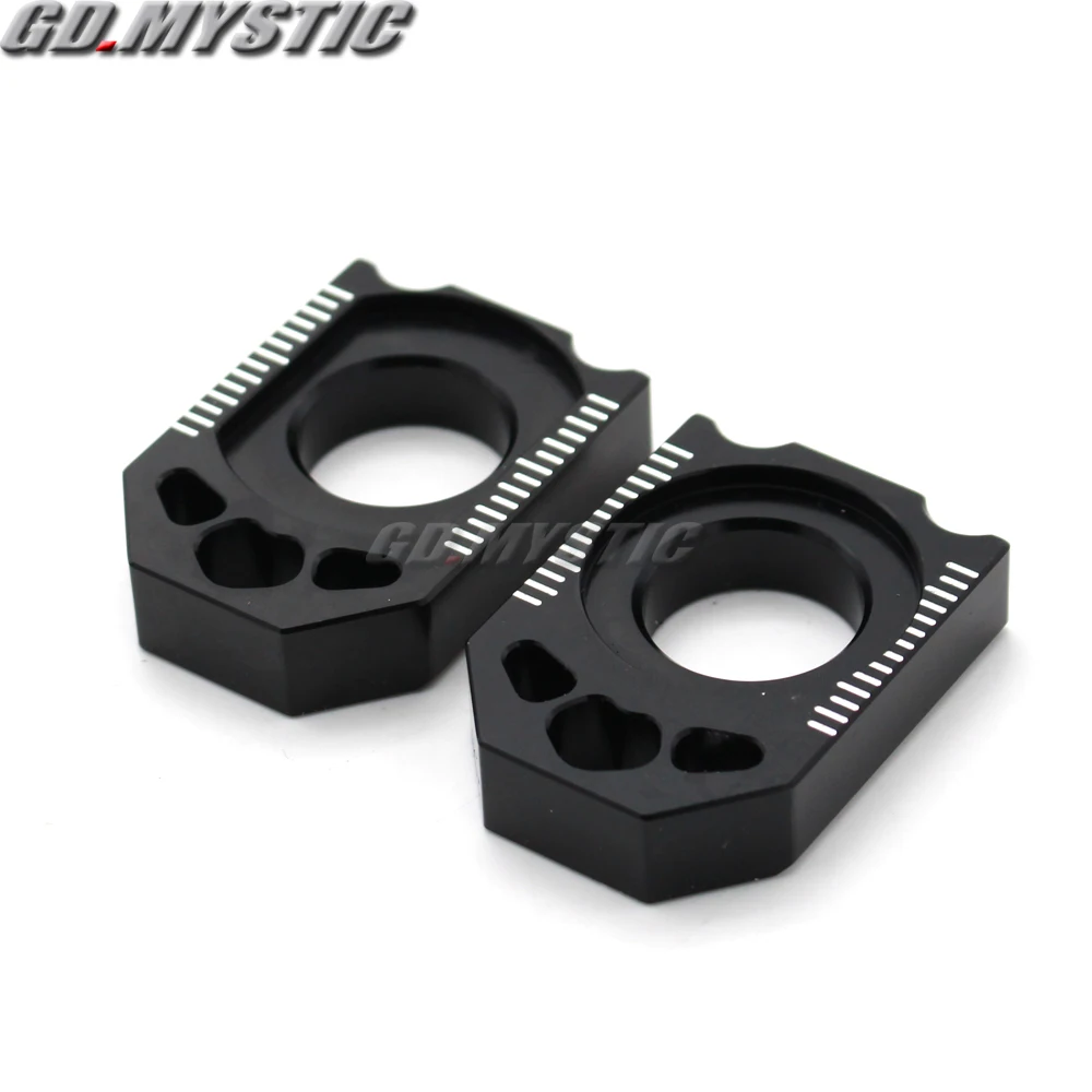 CNC Rear Chain Adjuster Axle Block For WR250F 02-15 WR450F 04-15 WR250R WR250X 07-16 YZ125 YZ250 02-16 YZ250F YZ450F 03-08