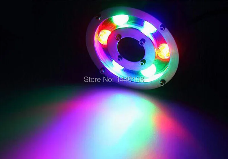 

10pcs/lot 6w IP68 Rgb LED Waterproof Underwater Lights 12V AC Led Swiming Pool For Outdoor Landscape Fountain Pond Plaza Light