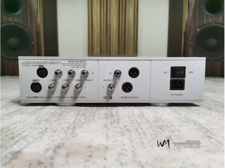 WM AUDIO W1000 السمعية الصف HiFi فئة نقية متوازنة منفصلة مكبر كهربائي الصوت preamp ، 3 مدخلات RCA ومدخلات 1XLR