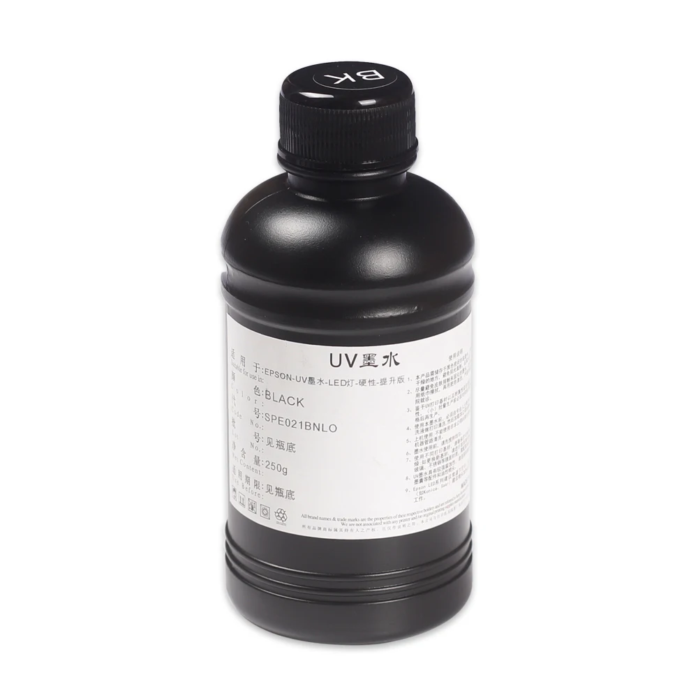 250ml 500ml UV Ink for EPS R1390 R2000 R1900 T50 L805 L800 L1800 For DX4 DX5 DX6 DX7 TX800 XP600 Printhead Hard ink uv ink