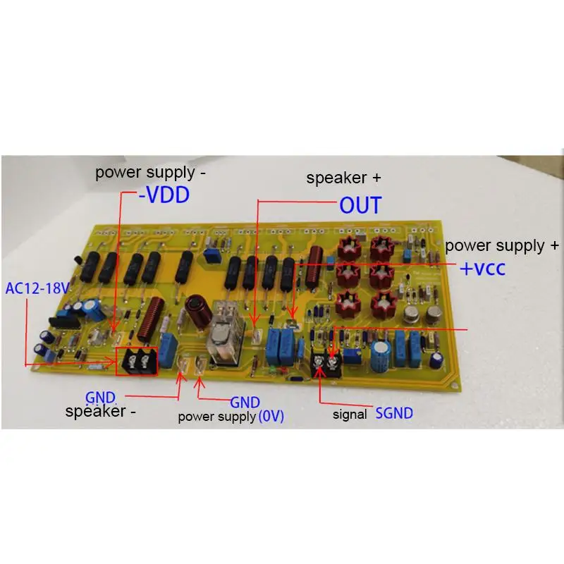 Imagem -05 - Placa de Amplificador Potência Estéreo de Alta Fidelidade Digital 500w 4ohm Referência Swiss Fm711 Febre Placa Amplificador