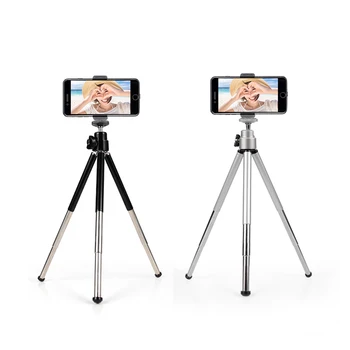 Ulanzi MT-24 브이로그 라이트 금속 미니 삼각대, 브이로그 셀카 스틱 삼각대, 콜드 슈 포함, 마이크 LED 라이트 DSLR SLR 카메라용 
