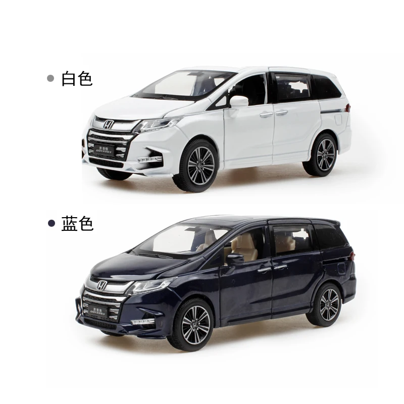 1/32 Honda Odyssey Alloy Die Cast Model Toy Car Simulation Sound Light Pull Back MPV Toys Vehicle Christmas gifts