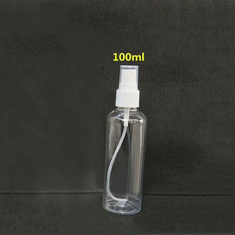 50PCS 100 Ml Transparent Plastic Perfume Atomizer Small MIni Empty Spray Refillable Bottle Travel Bottles Set