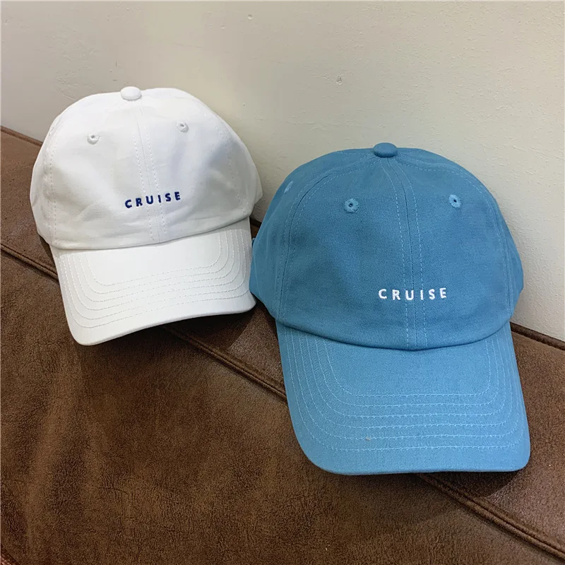 2024 Summer Small Letter Baseball Cap Unisex Causal Outdoor Adjustable Hat Kpop Cotton Embroidery Multiple Color Cap Streetwear