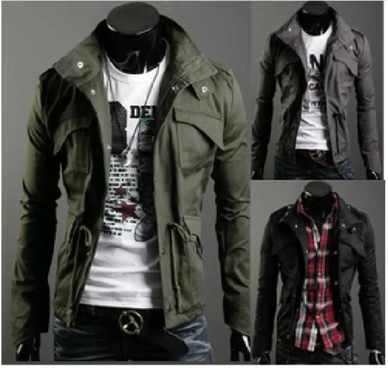 Spring and Autumn Men's Jackets European and American Foreign Trade Large Size British Slim Small Lapel Jacket Fashion Large Siz