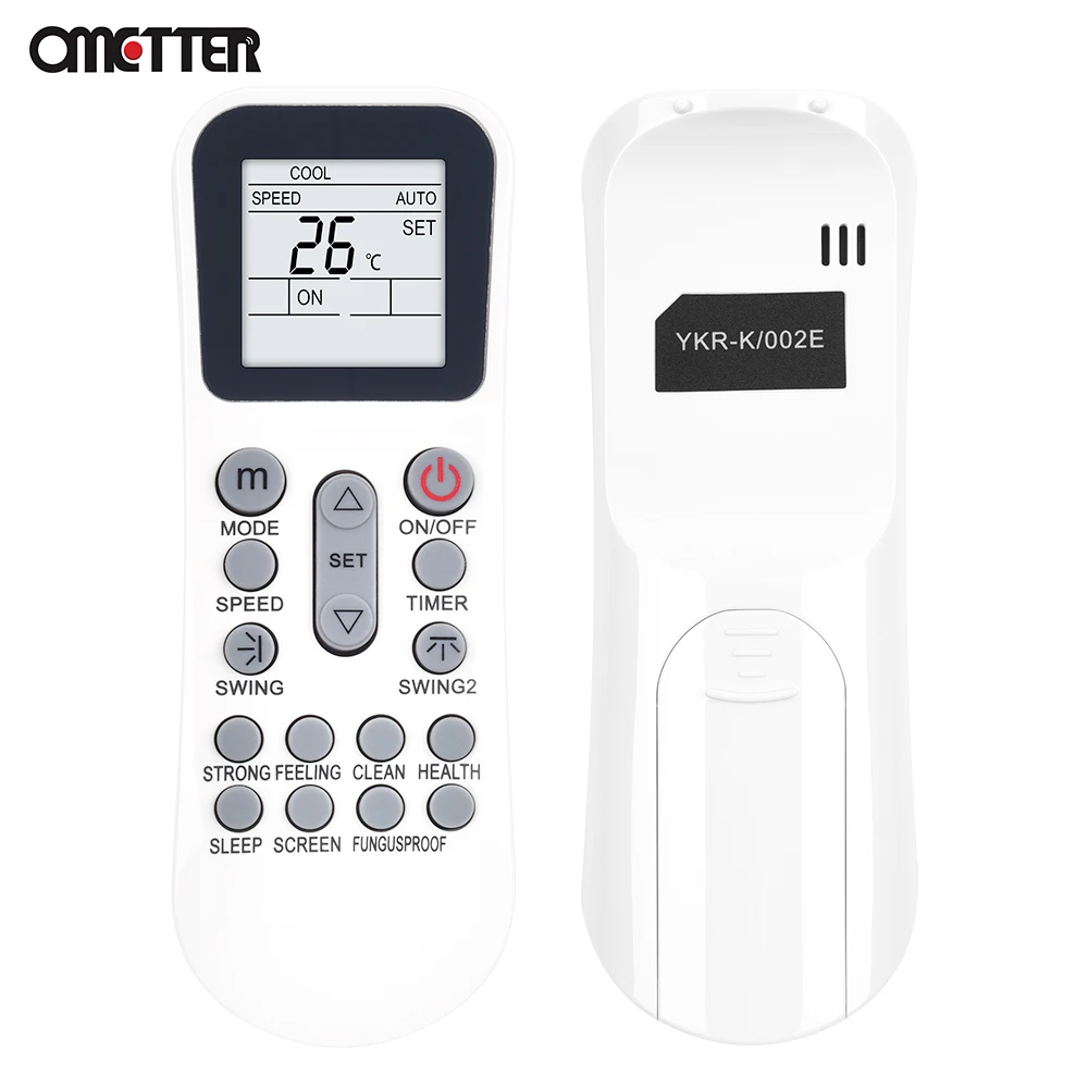 Nova Adequado para שלט למזגן אלקטרה para AUX Ar Condicionado Controle Remoto YKR-K/002E 204E