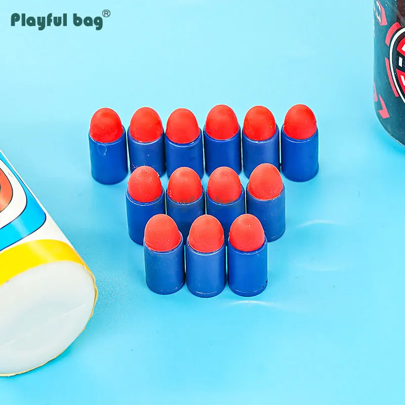 

Playful bag 12pcs/set ak47 soft bullet Plastic soft bullets toys Children CS game equipment CS toys AQA60