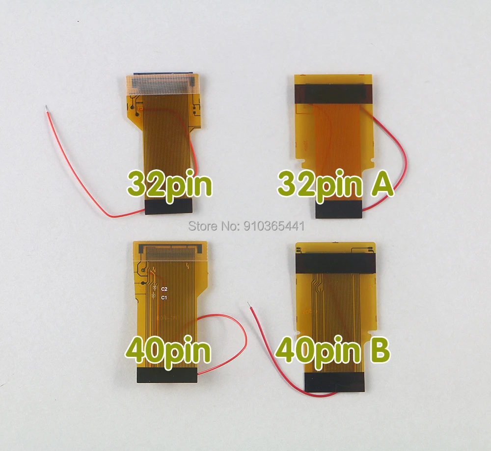 

20pcs For GameBoy Advance SP 32pins 40pins DIY Backlit LCD Ribbon Cable 40pin B 32pin A Highlighted Ribbon cable For GBA SP