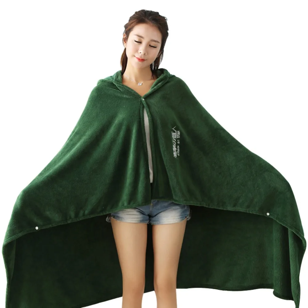 

Attack on Titan Blanket Cloak Kyojin No Shingeki Surveillance Corps Cloak Flannel Pajamas Cosplay Costume Hooded Coat