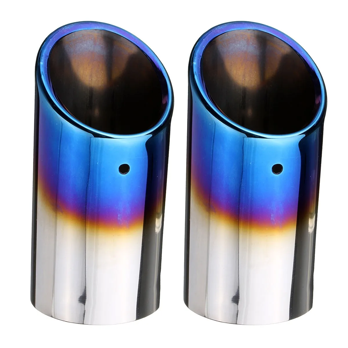 2 pieces of golf 6 golf 7 mk 6 mk7 2013 /Scirocco 1.4T TSI for Audi Skoda stainless steel exhaust muffler tail pipe