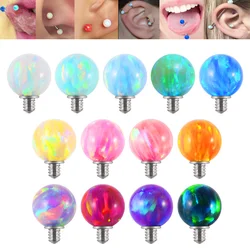 1 PC 361L Surgical Steel Opal Dermal Anchor Top Micro Dermal Anchor Piercings Skin Diver Surface Piercing Sex Body Jewelry