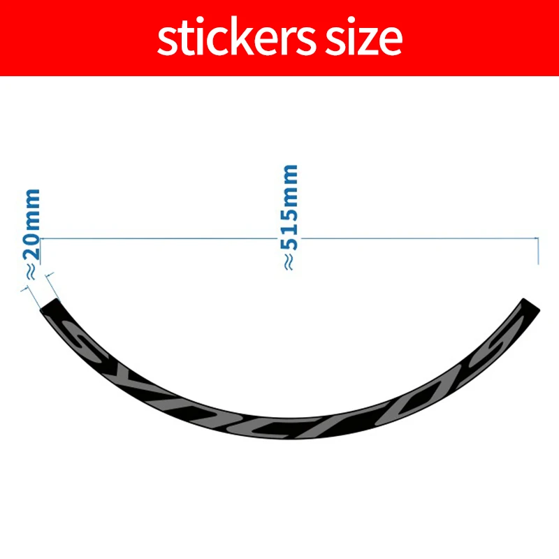 READU 9Pcs Mountain bike SYNCROS wheel set sticker mtb bicycle decals 27.5inch and 29inch Bike Stickers