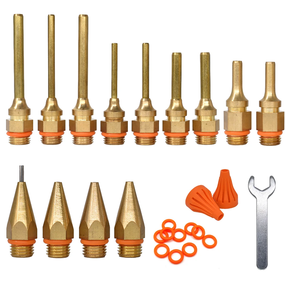 Glue Gun Nozzle accessories Copper material ,Suitable for hot melt glue gun with 11mm glue stick ,Built-in leakproof steel ball.