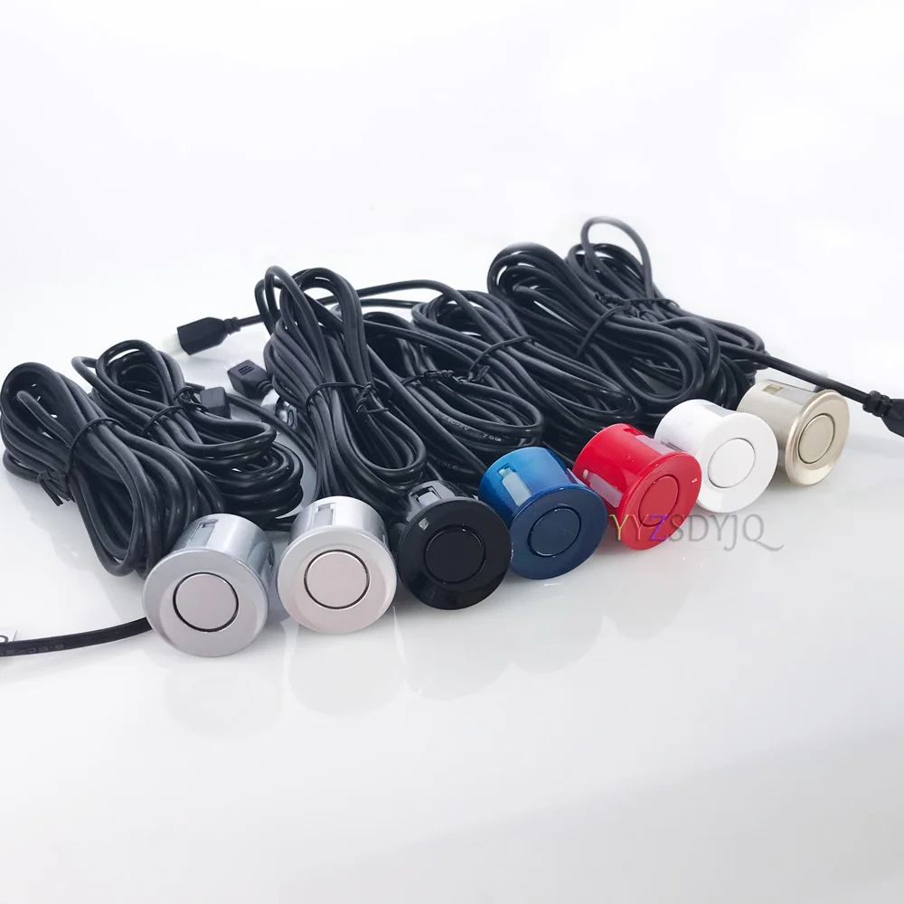 Car Parking Sensor 4 Pcs 22 mm Black Red Blue Silver Gold White Gray Champagne Gold Color for Car Reverse System