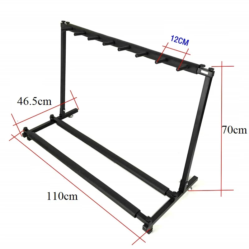 7 piece guitar stable multiple folding display universal guitar stand Bass Holder