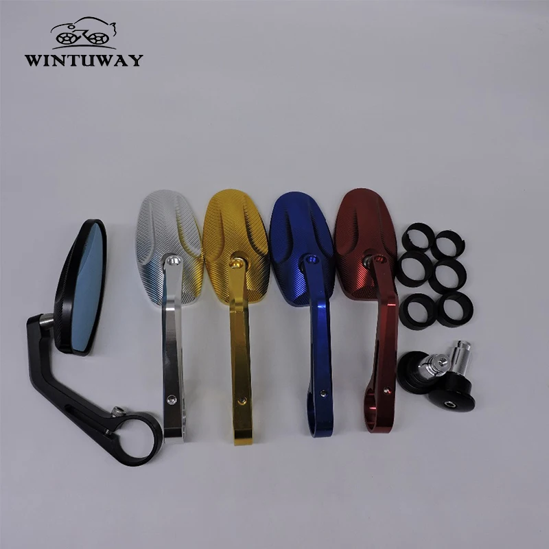 WINTUWAY 5 Colors Available Universal Motorcycle Rearview Mirror Moto CNC Side Mirrors Motorcycle Accessories Parts B-SH5503