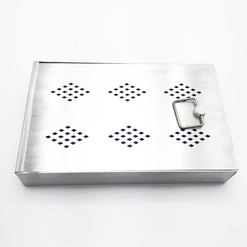 Aluminium Disinfection box sterilization tray with silicone mat surgical instruments