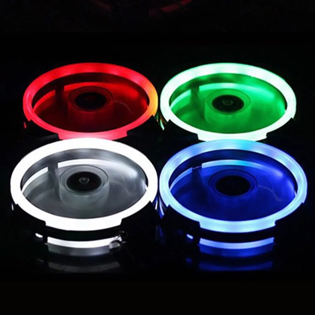 120 مللي متر الكمبيوتر مروحة التبريد المزدوج أورورا المزدوج فتحة مروحة برودة كيس الوردي/الأزرق/ملون برودة مروحة ل الكمبيوتر برودة